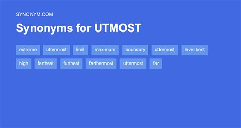 uttermost synonym|another word for utmost.